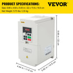 Amocart 2.2/3/4/7.5KW VFD Frequency Inverter 110V/220V 1/3P Input 3P Output Variable Frequency Drive CNC Motor Converter