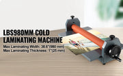 Bild in Galerie-Viewer laden, Amocart 39.3"x0.71" Manual Cold Roll Laminator Machine Document Plasticizer Fits for Poster Painting Photo Book Cover A3 A4
