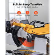 Charger l'image dans la visionneuse de galerie, Amocart Circular Saw Blade 10in Diameter 80Sharp Alloy Teeth 5/8in Arbor Aluminum Cutting Blade forCircular Saw with Heat Vents
