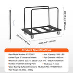 SucceBuy  Heavy Duty Panel Slab Dolly Terrain Moving Cart Pneumatic Wheels Adjustable Clamp for Drywall Sheet Material Handling