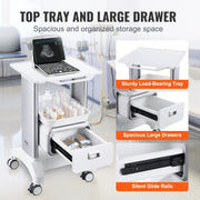 Load image into Gallery viewer, for Lab Clinic Hospital Salon SucceBuy 2/3/4/5 Tiers Lab Carts Lab Utility Cart Mobile Medical W/ ABS Material Rolling Cart
