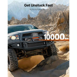 Amocart 10000/12000/13500 lbs Electric Winch 12V DC Truck Car Winch with 90 ft Synthetic Rope for Towing Off-Road SUV Jeep