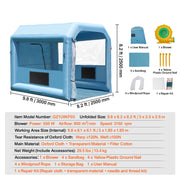 Charger l'image dans la visionneuse de galerie, Amocart Inflatable Paint Booth Inflatable Spray Booth with Powerful Blowers and Air Filter System Portable Car Paint Booth
