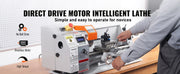 Charger l'image dans la visionneuse de galerie, Amocart Brushless Mini Metal Lathe  7''x16'' / 180mm*400mm 800W Digital Display Continuously Variable Metalworking Turning
