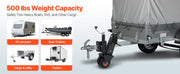 Charger l'image dans la visionneuse de galerie, Amocart 500lbs Tongue Boat Trailer Dolly 13-23.2in Height Adjustable Manual or Electric Wrench Drive RVs Mover for Cargo Moving
