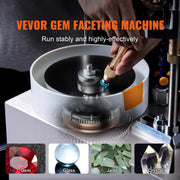 Charger l'image dans la visionneuse de galerie, Amocart Gem Faceting Machine 180W Jade Grinding Polishing Machine 0-2980RPM Adjustable Rotating Speed Rock Jewel Angle Polisher
