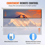 Amocart Electric Motorized Projector Screen 100in16:9 4K 1080 HD Wall Mount Movie Screen for Family Home Office Movie Theater