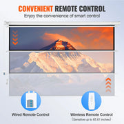 Charger l'image dans la visionneuse de galerie, Amocart Electric Motorized Projector Screen 100in16:9 4K 1080 HD Wall Mount Movie Screen for Family Home Office Movie Theater

