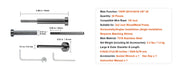 Charger l'image dans la visionneuse de galerie, Amocart 20/30/40 Pack Invisible Cable Railing kit T316 Stainless Steel 1/8" Invisible Receiver and Swage Stud End for Post
