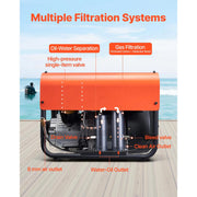 Charger l'image dans la visionneuse de galerie, Amocart PCP Air Compressor 4500PSI/30Mpa Diving Scuba Tank Double-Cylinder Auto Stop with External Water &amp; Fan Cooling System
