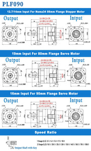 Load image into Gallery viewer, Nema23 Nema34 Nema 42 Planetary Reducer Ratio 5:1 10:1 for 60 80 90 130mm Servo Motor 57mm 86mm Motor High Precision Gearbox
