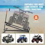 SucceBuy Lawn Mower Lift with Hydraulic/Threaded jack, 500/880 Lbs Adjustable Movable Lawn Lifter for Lawn Mower Garden Tractor