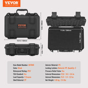 Bild in Galerie-Viewer laden, Amocart Hard Pistol Cases w/ Pre-cut PU Foam Lining Waterproof Dustproof Hard Gun Case for 1/2/5/6 Pistol Lockable Pistol Case
