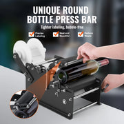 Charger l'image dans la visionneuse de galerie, Amocart Manual Round Bottle Labeling Machine 15-20pcs/min Adjustable Labeler for Bottles Dia 0.78-4.72 in (with Pressing Bar)
