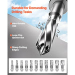Amocart 11PCs Magnetic Drill Press 1450W 1.6In Boring 850RPM 2810lbf Portable Electric Mag Drill Machine