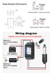 Load image into Gallery viewer, DC6V 12V 24V Small Linear Actuator 150MM/S 200MM Force 33Lbs Electric Motor For Cabinets Window Opener Robitcs With Free Bracket

