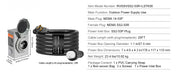 Bild in Galerie-Viewer laden, Amocart 50Amp Generator Cord &amp; Power Inlet Box Kit NEMA 14-50P/SS2-50R STW 6/3+8/1 AWG Power Cord with Lock Connector for RV
