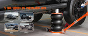 Bild in Galerie-Viewer laden, Amocart Air Jack 3/5 Ton Pneumatic Lifting Jack with Heightened Column Adjustable Handle Thick Rubber Pad for Sedan SUV Pickup
