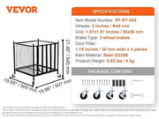 Charger l'image dans la visionneuse de galerie, SucceBuy Rolling Sports Ball Storage Cart Sport Equipment for Indoor Outdoor Steel Storage Rack for Garages Gym and Schools

