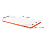 Charger l'image dans la visionneuse de galerie, SucceBuy Inflatable Floating Dock Non-Slip Water Floating Dock Mat with Detachable Ladder Floating Platform Island Raft for Pool
