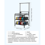 SucceBuy 3-Tier 3D Printer Filament Storage Rack with Wheels Filaments Organzied Printer Stand for 3D Printing Station Office