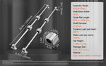 Amocart SFC 2PCS Linear Guide Rails SFC16 SFC20 1000/2000mm & 4 Slide Blocks High Load-Bearing for DIY CNC Routers Lathes Mills