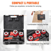 Bild in Galerie-Viewer laden, Amocart Pipe Threader Kit 1/2" NPT 3/4" NPT 1" NPT Manual Ratcheting Pipe Threader Portable Pipe Threading Tool Set 3PCS
