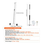 SucceBuy 36-Inch Magnetic Sweeper with Wheels 55 lbs Capacity  Telescoping Magnetic Pickup Tool Adjustable for Workshop Garage