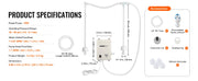 Charger l'image dans la visionneuse de galerie, Amocart Bottled Water Dispensing Pump w/PE Pipe 1 Gal/MIN 40 PSI for Coffee Tea Machine Water Dispenser Refrigerator Ice Maker
