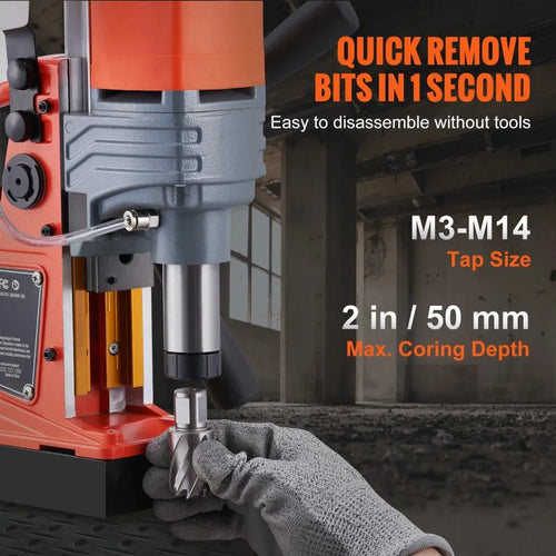 Amocart 1300W/1400W Magnetic Drill Press 2