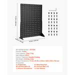 SucceBuy Pegboard Display Stand 17x13 in Tabletop Pegboard Display Stand Thickened Cold-Rolled Steel Peg Board Panel for Grocery