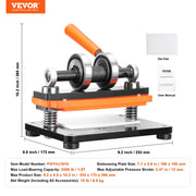 Bild in Galerie-Viewer laden, Amocart Leather Cutting Machine Embossing Plate Manual Die Cutter 0.47 in Pressure Stroke Leather Embossing Machine
