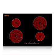Charger l'image dans la visionneuse de galerie, Amocart 2/4/5 Burners Built-in Induction Stove Top 12/24/30in Ceramic Glass Electric Cooktop For Household Commercial  Cooking
