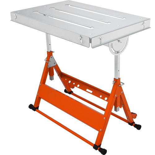 Amocart 18/20/24 Inch Foldable Welding Table Steel Table Top Auxiliary Welding Tool Flexible Height Portable Workbench for Work