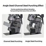 Portable Electric Angle Steel Channel Steel Punching Machine 1200W 50mm Hole Puncher MHP20 Iron / Steel Cutting Punching Machine