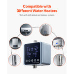 Amocart Digital Smart Instant Hot Water Recirculating Pump Kit with Built-in Thermostat Timer Digital Screen for Water Heaters