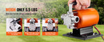 SucceBuy Water Transfer Pump 12V DC 360GPH 1/10HP Portable Electric Utility Pump with 6ft Suction Hose Kit Impeller Garden Use