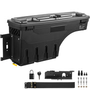 Charger l'image dans la visionneuse de galerie, Amocart Truck Bed Storage Box Lockable Lid Waterproof ABS Wheel Well Tool Box 6.6 Gal with Password Padlock Fit for Driver Side
