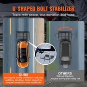 Bild in Galerie-Viewer laden, Amocart Hitch Mount Cargo Carrier Hitch Cargo Rack with Folding Ramp 500LBS Mobility Scooter Carrier Fit 2" Hitch Receiver
