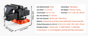 Charger l'image dans la visionneuse de galerie, Amocart Bench Vise 5"/5.5"/8" Jaw Width Multipurpose Vise with 360° Swivel Locking Base Vise with Anvil for Clamping Round Pipe
