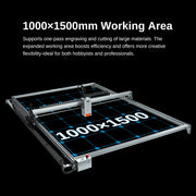 Load image into Gallery viewer, LASER TREE Laser Engraving Machine with Air Assit 60W Laser Module Laser Engraver Cutter Woodworking Area 1000x1500mm DIY Tools
