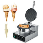 Charger l'image dans la visionneuse de galerie, Amocart Electric Ice Cream Cone Maker Commercial Non-Stick Stainless Steel Egg Roll Mold with Temperature and Time Control
