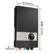 Bild in Galerie-Viewer laden, Amocart Tankless Electric Water Heater 27/36kW Instant Hot Water Heater Under Sink On Demand for Bathroom Child Security Lock
