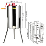 Charger l'image dans la visionneuse de galerie, Amocart Honey Extractor 4/8 2/4 Frame Electric Stainless Steel Honeycomb Spinner Crank Honey Centrifuge Beekeeping Equipment
