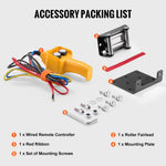 Amocart 2000lbs Electric Car Winch ATV/UTV Steel Cable Winch with Wired Remote Control for Towing Off-Road Vehicle Jeep Truck