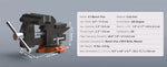 Amocart Bench Vise 4.5" 6" 6.5" Multipurpose, Swivel Base & Anvil Heavy Duty Cast Iron for Drilling, Conduit Cutting, Sanding