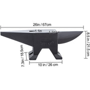 Bild in Galerie-Viewer laden, Amocart 10-60Kg Steel Single Round Horn Anvil Steel Block Blacksmith Bench Tool Jewelry Making Manual Equipment for Metalsmiths
