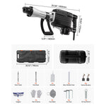Amocart Demolition Jack Hammer 2800 W Powerful Electric Jackhammer 1200 BPM Concrete Breaker with Carrying Case Gloves