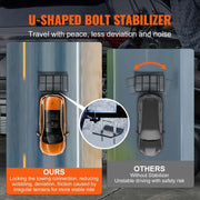 Charger l'image dans la visionneuse de galerie, Amocart Hitch Mount Carrier 500LBS Mobility Scooter Carrier with Folding Ramp Iron Trailer Hitch Rack Basket Straps

