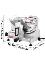 Amocart Meat Slicer 200W/240W/320W/340W Electric Deli Food Slicer Adjustable Thickness for Commercial Home Use Cut Meat Cheese